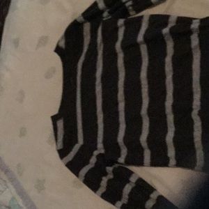Long sleeved striped shirt